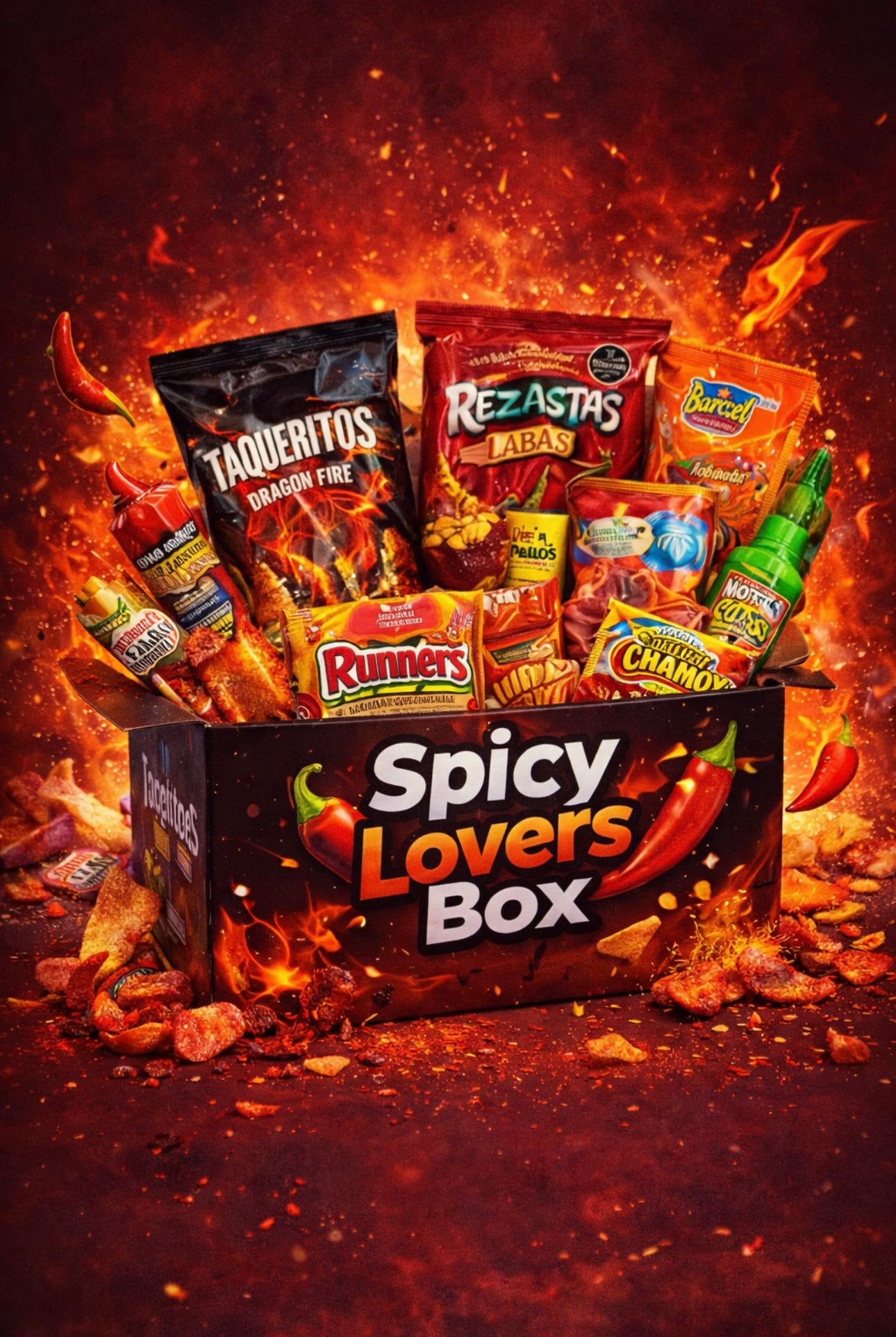 Spicy Lovers Snack Box – Extra Hot Mexican Snacks